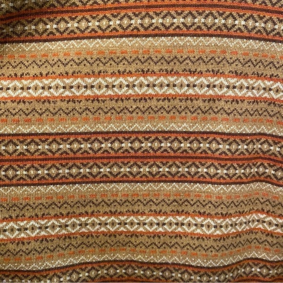 JOHN ASHFORD 100% Extra Fine Merino Wool Earthy Color V-Neck Sweater Size XL - Picture 4 of 7